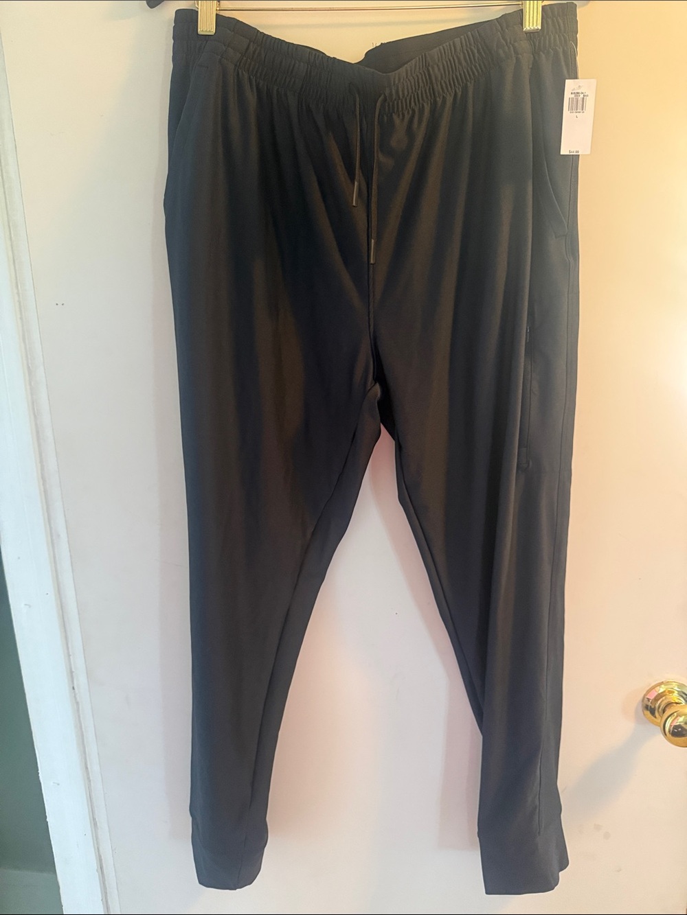 New Old Navy Men's Black Athletic Jogger Pants Sz L NWT